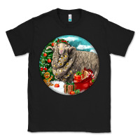 Black christmas merino wool sheep Classic Tee - LillyAllenDesigns