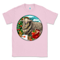 Bubblegum Pink christmas merino wool sheep Classic Tee - LillyAllenDesigns