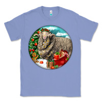 Colony Blue christmas merino wool sheep Classic Tee - LillyAllenDesigns