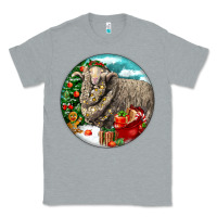 Heather Grey christmas merino wool sheep Classic Tee - LillyAllenDesigns