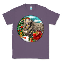Lavender christmas merino wool sheep Classic Tee - LillyAllenDesigns