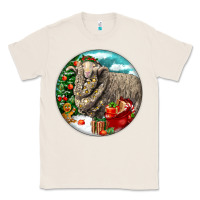 Natural christmas merino wool sheep Classic Tee - LillyAllenDesigns
