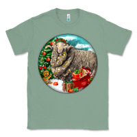 Sage christmas merino wool sheep Classic Tee - LillyAllenDesigns