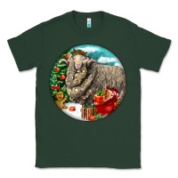 Sports Green christmas merino wool sheep Classic Tee - LillyAllenDesigns