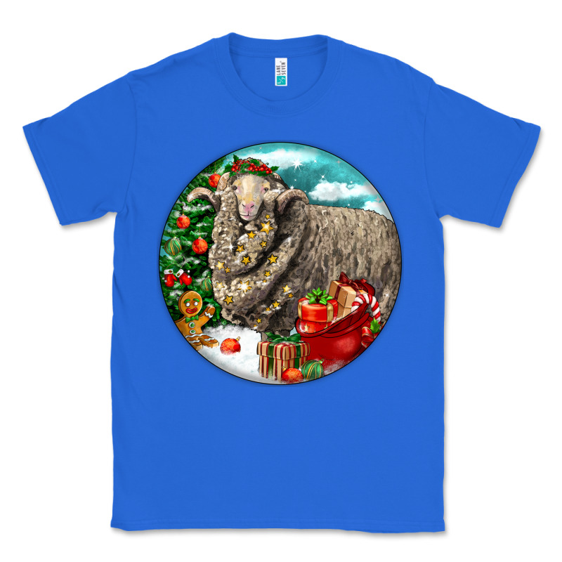 Christmas Merino Wool Sheep Classic Tee by LillyAllenDesigns | Teevron