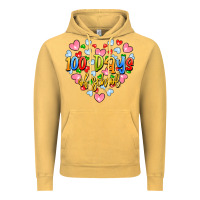 Vintage Mustard 100 days of school Vintage Hoodie - Artiststas