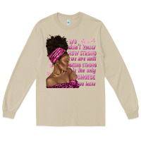 Mushroom afro woman cancer Long Sleeve Tee - texasbilliewilder