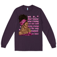 Plum afro woman cancer Long Sleeve Tee - texasbilliewilder