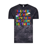 Cloud Black pride pronouns Vintage Tee - Artiststas