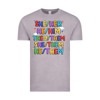 Vintage Zinc pride pronouns Vintage Tee - Artiststas