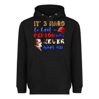 Black It's Hard To Beat A Person Who Never Gives Up Heavyweight Hoodie - BundleAndBundleShop