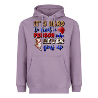 Lavender It's Hard To Beat A Person Who Never Gives Up Heavyweight Hoodie - BundleAndBundleShop