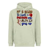 Matcha It's Hard To Beat A Person Who Never Gives Up Heavyweight Hoodie - BundleAndBundleShop