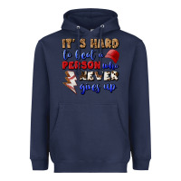 Navy It's Hard To Beat A Person Who Never Gives Up Heavyweight Hoodie - BundleAndBundleShop