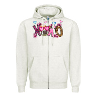 Xoxo Cow Valentine's Day Zipper Hoodie | Teevron