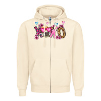 Sandshell xoxo cow valentine's day Zipper Hoodie - OliviaCreatesArt