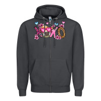 Smoke xoxo cow valentine's day Zipper Hoodie - OliviaCreatesArt