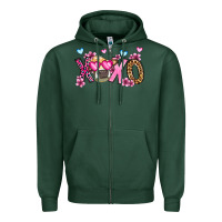Sports Green xoxo cow valentine's day Zipper Hoodie - OliviaCreatesArt