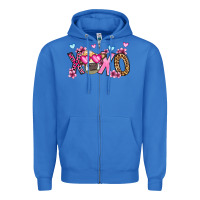 True Royal xoxo cow valentine's day Zipper Hoodie - OliviaCreatesArt