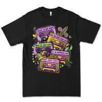 Black mardi gras cassette tapes Premium Tee - MaliasSmallBusiness