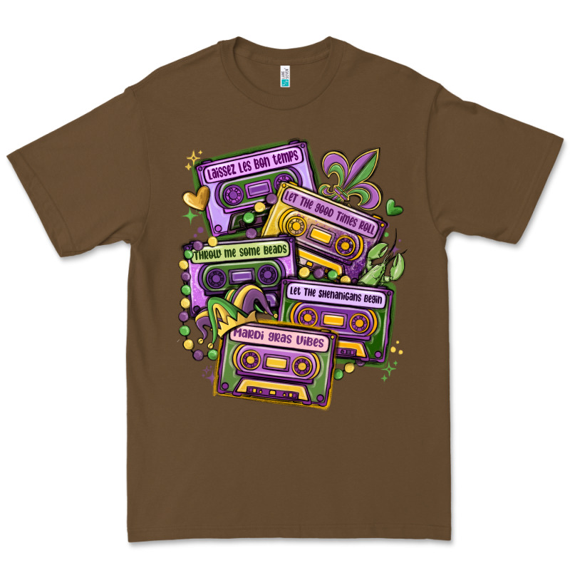 Mardi Gras Cassette Tapes Premium Tee by MaliasSmallBusiness | Teevron