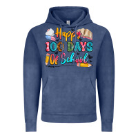 Vintage Denim happy 100 days of school Vintage Hoodie - Artiststas