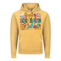 Vintage Mustard happy 100 days of school Vintage Hoodie - Artiststas