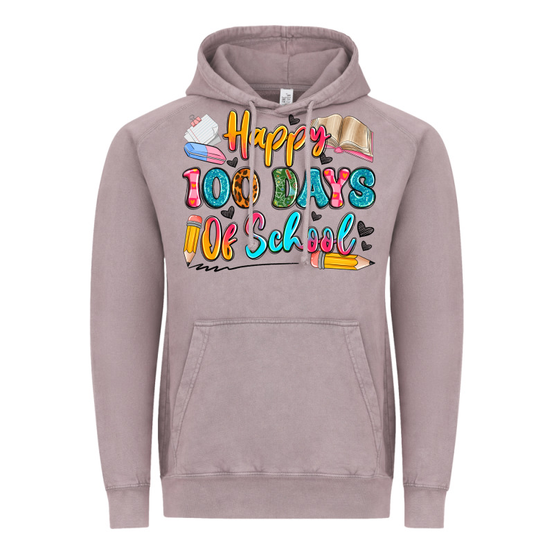 Happy 100 Days Of School Vintage Hoodie by Artiststas | Teevron