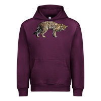 Mauve Wine Ocelot Urban Hoodie - LillyAllenDesigns