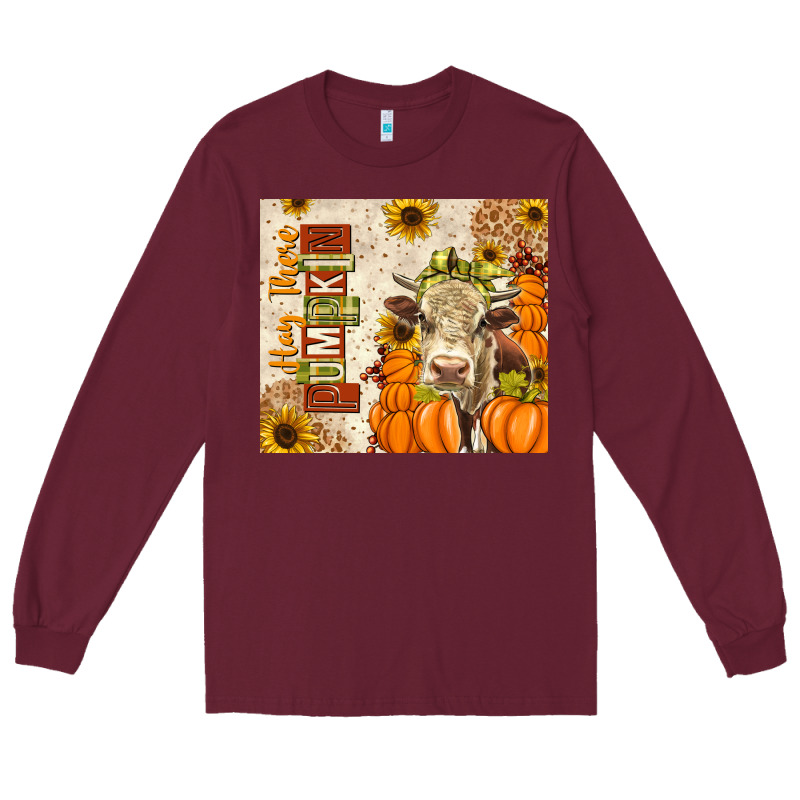 Fall Hay There Pumpkin Long Sleeve Tee by texasbilliewilder | Teevron