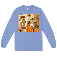 Colony Blue fall hay there pumpkin Long Sleeve Tee - texasbilliewilder