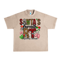 French Oak santa's favorite rt respiratory therapist Urban Heavy Tee - Jasminsmagicworld