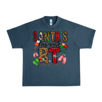 Midnight Navy santa's favorite rt respiratory therapist Urban Heavy Tee - Jasminsmagicworld