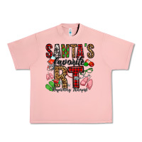 Santa's Favorite Rt Respiratory Therapist Urban Heavy Tee | Teevron