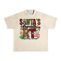 Sandshell santa's favorite rt respiratory therapist Urban Heavy Tee - Jasminsmagicworld