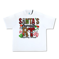 White santa's favorite rt respiratory therapist Urban Heavy Tee - Jasminsmagicworld