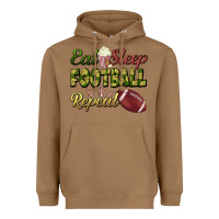 Toasted Coconut eat sleep football repeat Heavyweight Hoodie - BundleAndBundleShop