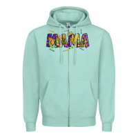 Seafoam mama mardi gras Zipper Hoodie - OliviaCreatesArt