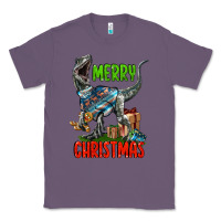 Lavender merry christmas velociraptor Classic Tee - LillyAllenDesigns