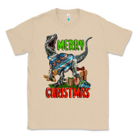 Mushroom merry christmas velociraptor Classic Tee - LillyAllenDesigns
