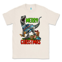 Natural merry christmas velociraptor Classic Tee - LillyAllenDesigns