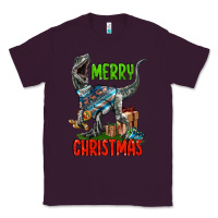 Plum merry christmas velociraptor Classic Tee - LillyAllenDesigns