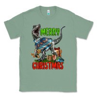 Sage merry christmas velociraptor Classic Tee - LillyAllenDesigns