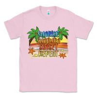 Bubblegum Pink sunrise sunburn sunset repeat2 Classic Tee - JahusDesignShop