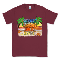 Burgundy sunrise sunburn sunset repeat2 Classic Tee - JahusDesignShop