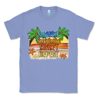 Colony Blue sunrise sunburn sunset repeat2 Classic Tee - JahusDesignShop