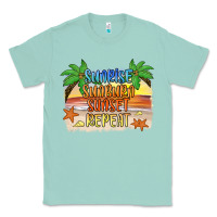 Seafoam sunrise sunburn sunset repeat2 Classic Tee - JahusDesignShop