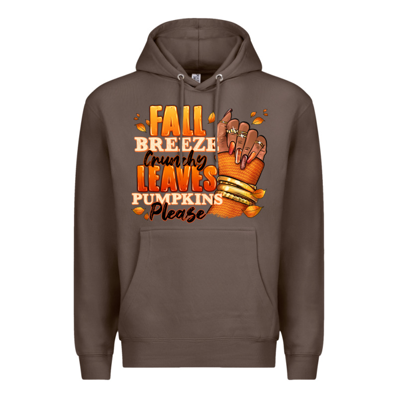 Fall Breeze Crunchy Leaves Pumpkins Please Premium Hoodie by RanaPortraitStore | Teevron