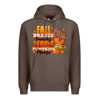 Coffee Fall breeze crunchy leaves pumpkins please Premium Hoodie - RanaPortraitStore