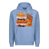 Colony Blue Fall breeze crunchy leaves pumpkins please Premium Hoodie - RanaPortraitStore